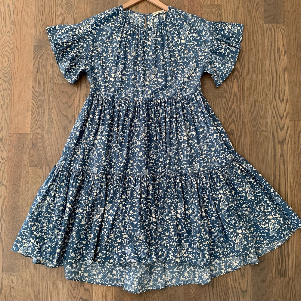 NWT Ulla Johnson Rosemarie in Blue Batik Print Cotton Size 2 - Picture 3 of 8
